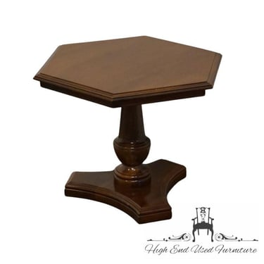 ETHAN ALLEN Georgian Court Solid Cherry Hexagonal Accent End Table 11-8070 - 225 Vintage Finish 