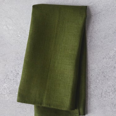 Fog Linen Kitchen Cloth, Vert