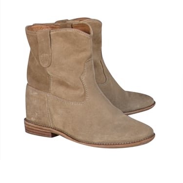 Isabel Marant - Beige Suede Short Ankle Booties Sz 6