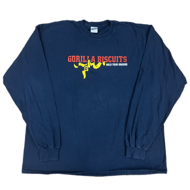 Vintage Gorilla Biscuits &quot;Hold Your Ground&quot; Long Sleeve Shirt