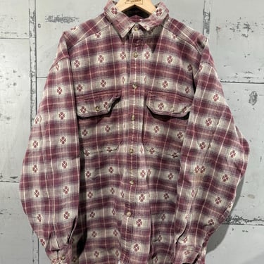 Vintage Levi's Plaid Cotton Button Up Shirt with Two Pockets Classic Woven 