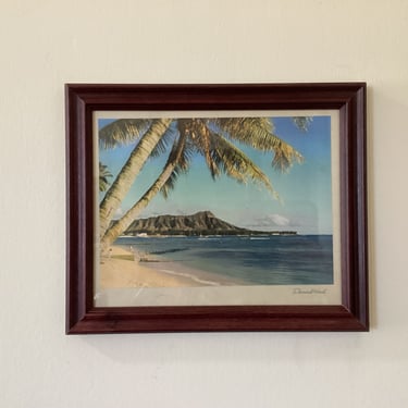 Diamond head vintage print