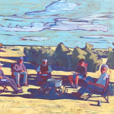 Campers  |  Original Acrylic Painting on Deep Edge Canvas 40