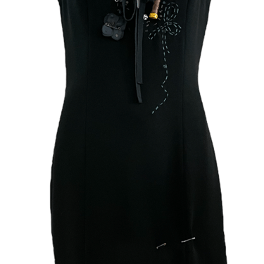Moschino Early 2000s Little  Black "Tailored" Dress