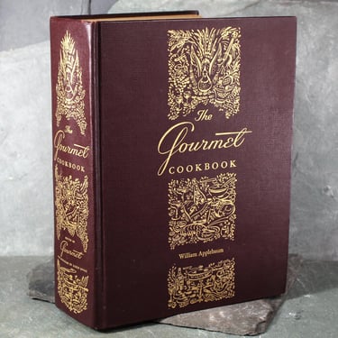 The Gourmet Cookbook by William Applebaum | 1951 FIRST EDITION/Second Printing | Vintage Gourmet Magazine | Bixley Shop 