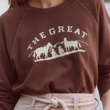 The Great College Sweatshirt with Gaucho Graphic in Hickory