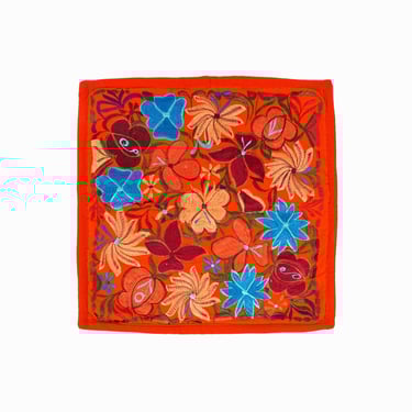 Sebastian Giron Guzman Embroidered Pillowcase Pillow Case Mexico Floral Flowers Embroidery 