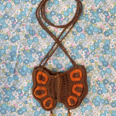 Brown and Orange Butterfly Bag