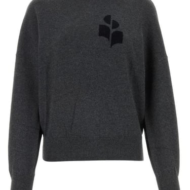 Isabel Marant Etoile Woman Dark Grey Cotton Blend Marisans Sweater