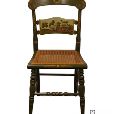 GENUINE HITCHCOCK 1975 Limited Edition Edward Keith Hand Painted Side Chair - Thomas Jefferson's Monticello 