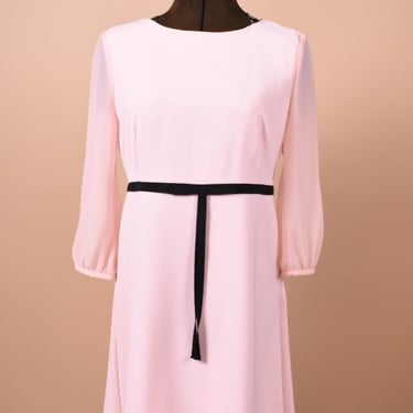 Pink NWT Babydoll Dress with Sheer Sleeves By Ted Baker London, S