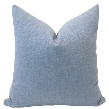 Light Blue Outdoor Pillow Cover
