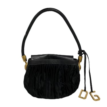 Dolce &amp; Gabbana Black Rouched Mini Shoulder Bag