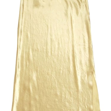 Vince - Pale Satin Yellow Maxi Slip Skirt Sz S