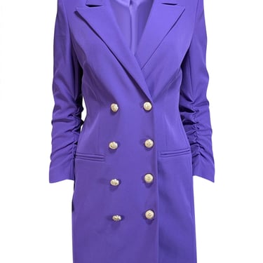 Generation Love - Purple Crepe Blazer Dress S M