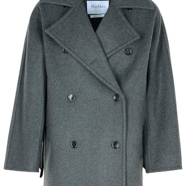 Max Mara 'Asturie1234' Grey Cashmere Blend Coat Women