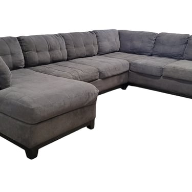 Gray 3pc U-Shaped Sectional