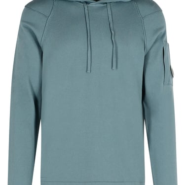 C.P. Company 'Lens' Light Blue Cotton Sweatshirt Men