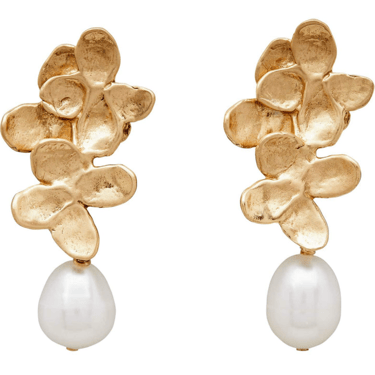 Julie Cohn | Hydrangea Pearl Bronze Earring