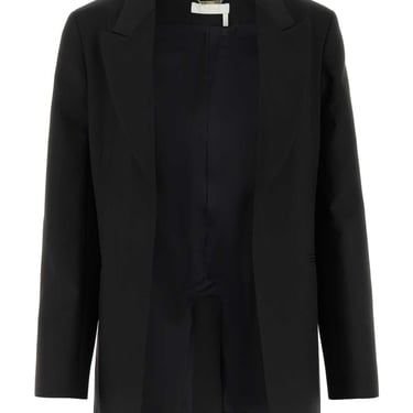 Chloe Women Black Wool Blend Blazer