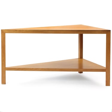 Impressive Two Tier Triangular Table by Edward Wormley for Dunbar