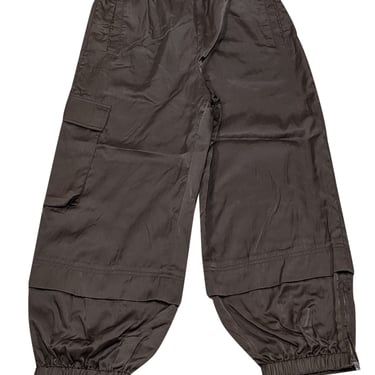 Tibi - Green Shiny Nylon "Wilt" Jogger Sz S