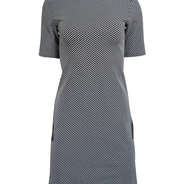 Theory - Black & White Grid Print Knit Dress Sz 4