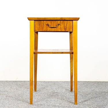 Danish Modern Teak & Beech Bedside Table - (324-168.15) 