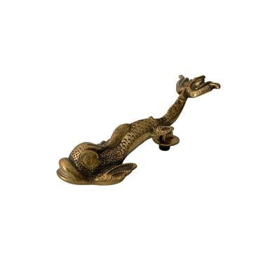 Vintage Brass Dolphin Door Knocker 