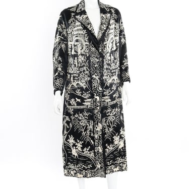Embroidered Floral Chinese Robe