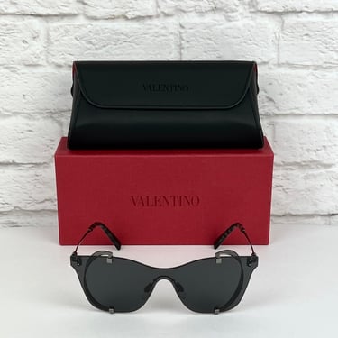 Valentino VA2016 Sunglasses, Gunmetal Grey