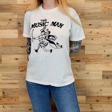 70's Vintage The Music Man Broadway Play Tee Shirt T-Shirt 
