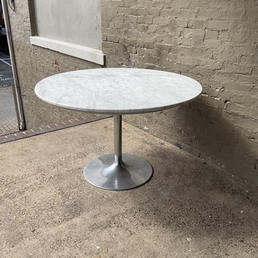 MCM Marble Top Tulip Table