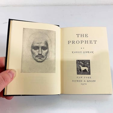Vintage The Prophet by Kahlil Gibran 1970 Printing Book Pocket Edition 1970s 