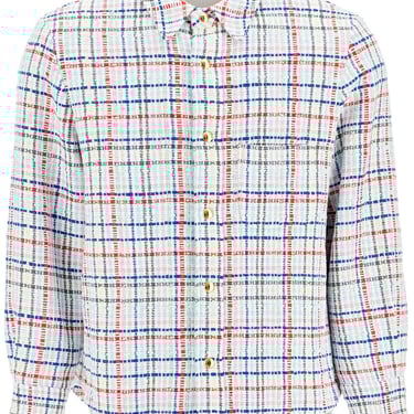 Thom Browne Multicolor Gingham Tweed Shirt Jacket