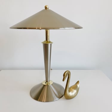 Silver + Gold Memphis Style touch lamp