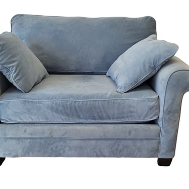 Blue Loveseat w/ Foldout Bed