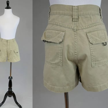 90s Arizona Cargo Shorts - 29.5 waist - Beige Khaki - Mid Rise - Vintage 1990s - S 