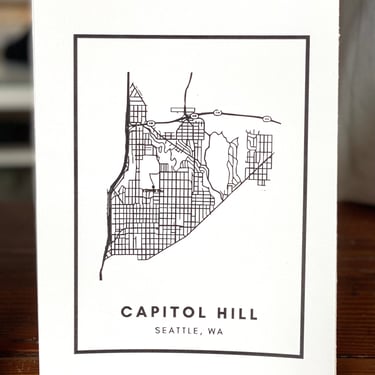 Map of Capitol Hill Print
