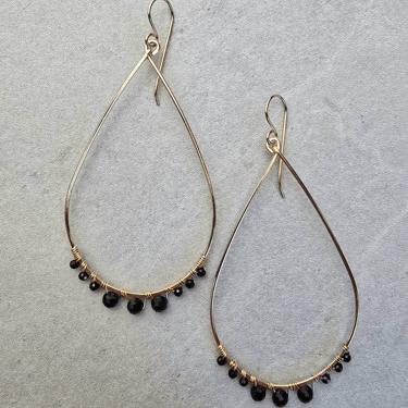 James + Jezebelle | Colleen Earring | Black Spinel