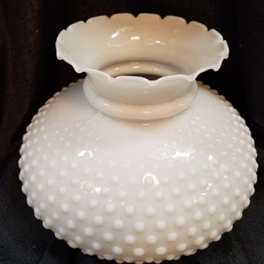 Vintage Milkglass Hobnail Lamp Shade 11 x 7