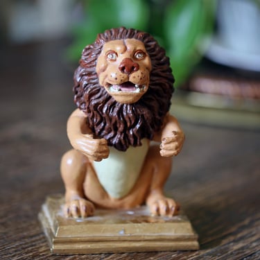 Vintage Lion Bookend | Doorstop heavy 