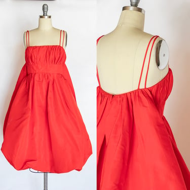 1950s Dress Full Skirt Bubble Hem S 