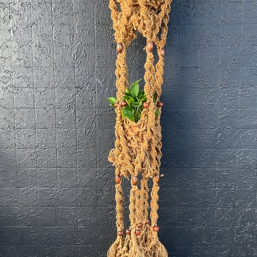 Macrame Double Plater Hanging Swag Light