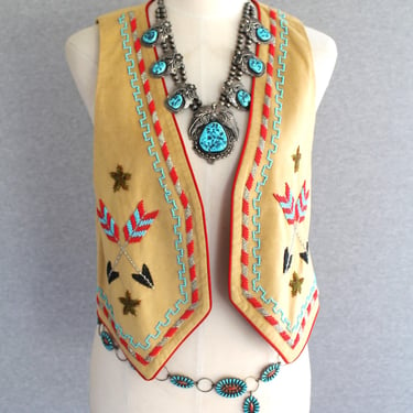 Hairston Roberson - Beaded Vest - Circa 1992 - Marked size Small - Western - Cowgirl 