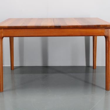 1960s Solid Teak Extendable Dining Table by Glostrup Mobelfabrik, Denmark 