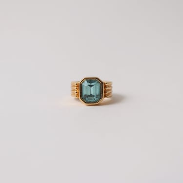 Vintage Sky Blue Gemstone Ring