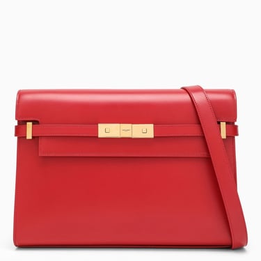 Saint Laurent Manhattan Red Shopping Bag Women