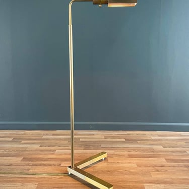 Mid-Century Modern Articulating Brass Floor Lamp by Casella, c.1970’s 