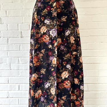 1990's Size 14/16 Floral Button Up Skirt 